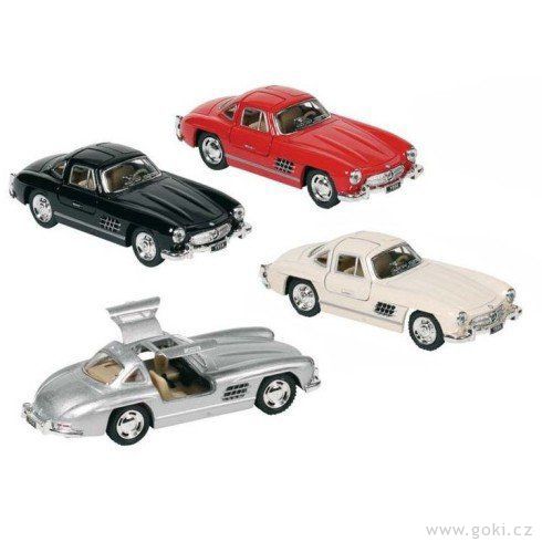 Mercedes-Benz 300SL Coupé (1954) se zpětným natahováním, měřítko 1:36 - Goki