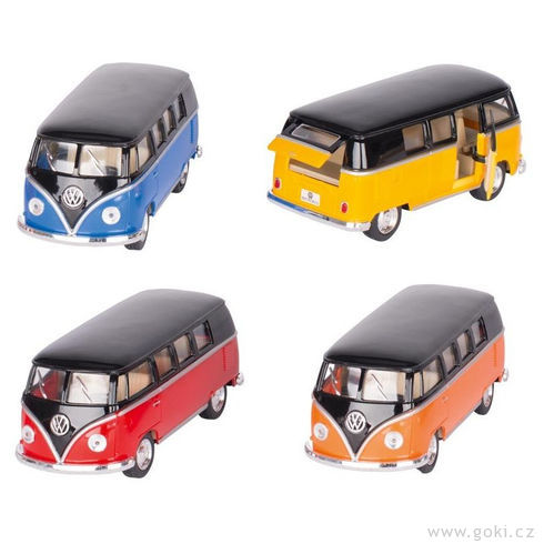 VW microbus (1962) se zpětným natahováním, měřítko 1:32 - Goki