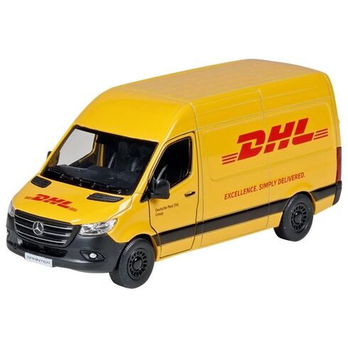 Mercedes Benz Sprinter DHL, 1:48, zpětné natahování - Goki