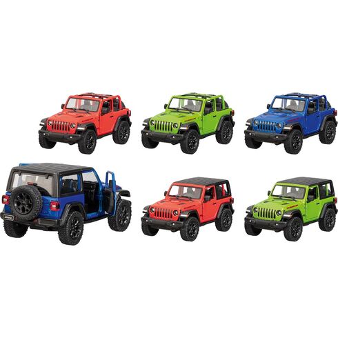 Jeep Wrangler (2018), zpětné natahování, 1:34 – 12,5 cm - Goki