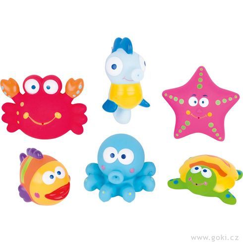 Stříkací hračka do vody – mořská zvířátka - Goki