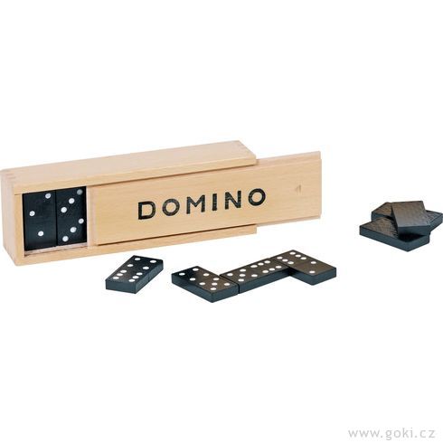Domino v dřevěné krabičce, 28 dílů - Goki