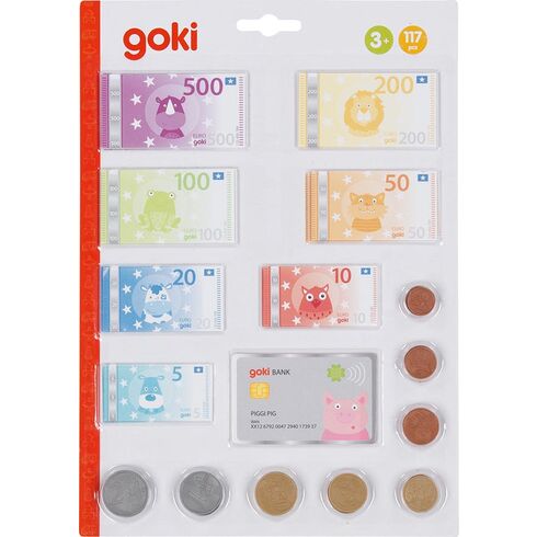Dětské peníze s kreditní kartou - Goki