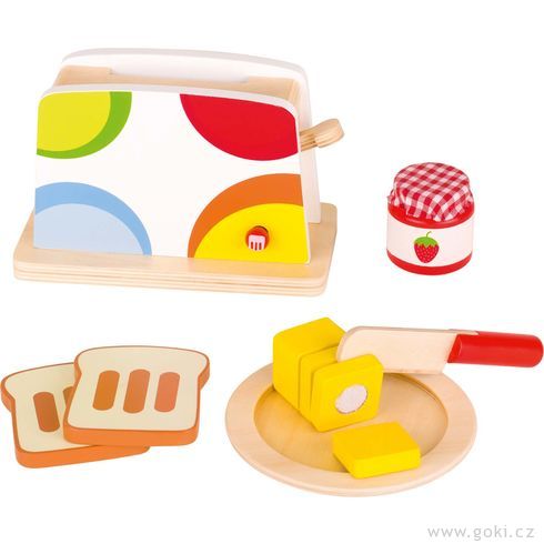 Toustovač s příslušenstvím – dětské nádobí do kuchyňky - Goki