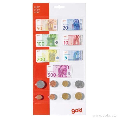 Dětské euro peníze, 116 dílů - Goki