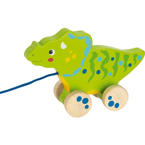 Zelený dinosaurus na šňůře - Goki