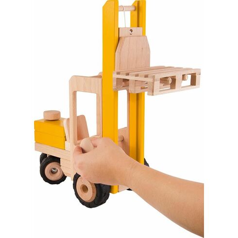 Vysokozdvižný vozík ještěrka, hračka ze dřeva - Goki