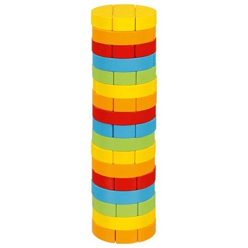 Dovednostní balanční věž Jenga – kulatá, 51 dílů - Goki