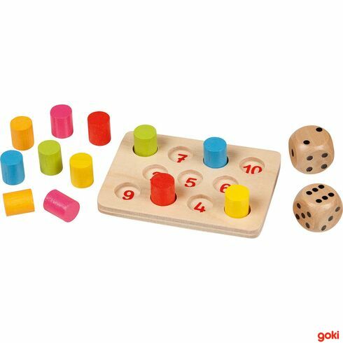 Mini – Shut the box, 15 dílů - Goki