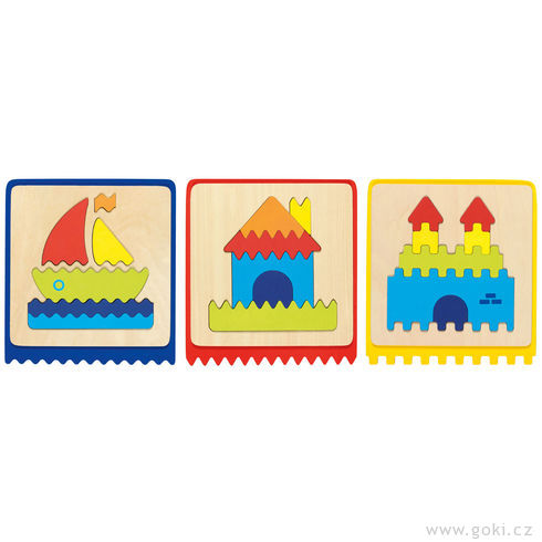 Hmatová hra puzzle – didaktická pomůcka - Goki