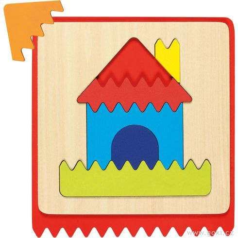 Hmatová hra puzzle – didaktická pomůcka - Goki