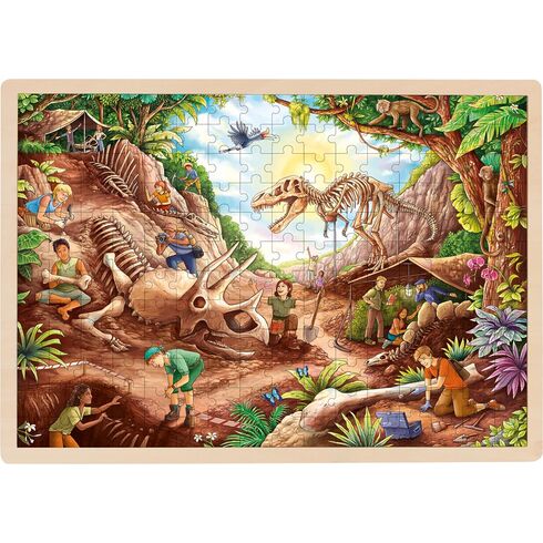 Vkládací puzzle – Dinosauří vykopávky, 192 díly - Goki