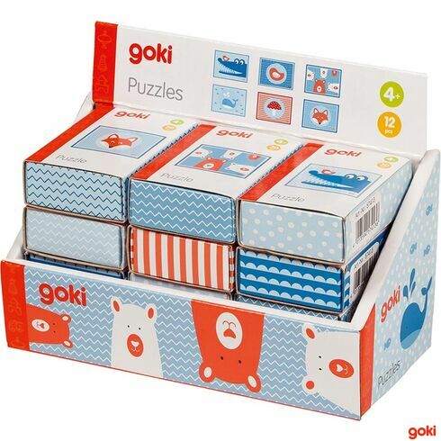 Puzzle mini – krokodýl, velryba…, 30 dílů - Goki