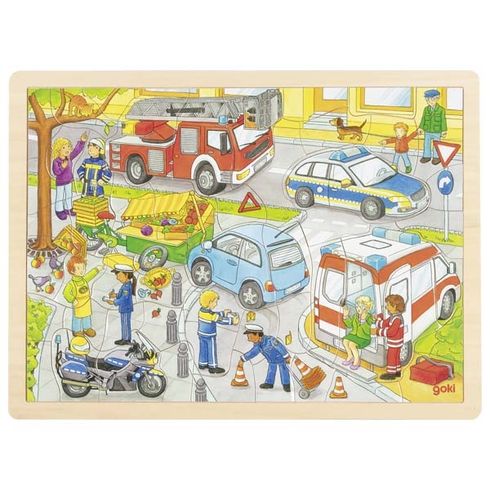 Puzzle – policejní zásah, 56 dílů - Goki