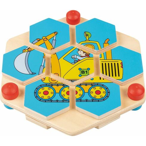 Puzzle staveniště ve tvaru včelí plástve - Goki