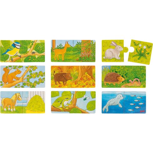 Hra minipuzzle – kdo co jí - Goki