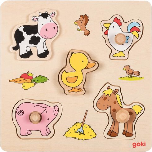 Zvířátka na farmě – nevšední puzzle - Goki
