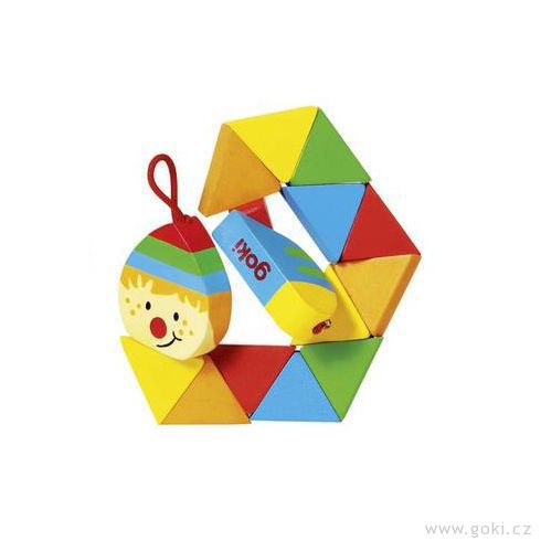 Puzzle skládačka krokodýl a klaun - Goki