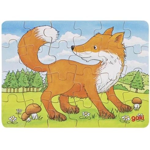 Puzzle mini – Lesní zvířátka, 24 díly - Goki