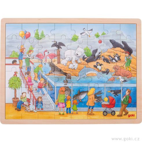 Puzzle – Výlet do ZOO, 48 dílů - Goki