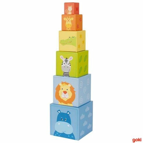 Krabičková věž Zvířátka, 6 dílů - Goki