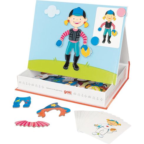 Magnetická hra – převleky holka - Goki