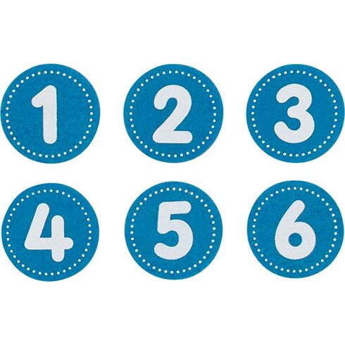 Narozeninová korunka modrá s čísly 1 – 7 - Goki
