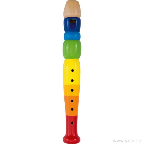 Zobcová flétna duhová, 20 cm - Goki