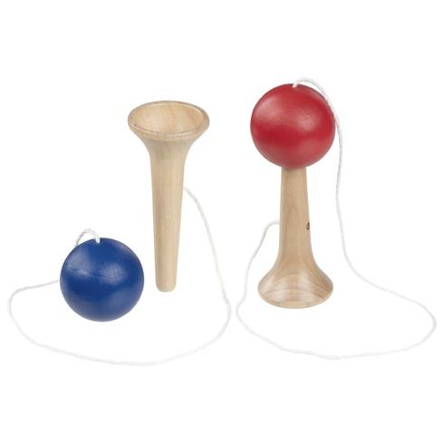 Chyť míček – dřevěná motorická hračka, 12,5 cm - Goki