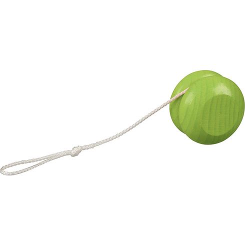 Dřevěné jojo z bukového dřeva zelené – 5 cm - Goki