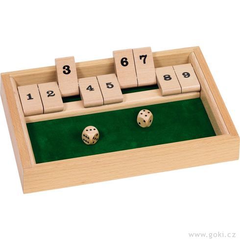Stolní hra – Shut the box II - Goki