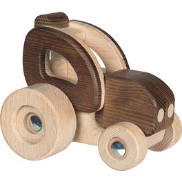 Dřevěný traktor, přírodní dřevo – Goki nature