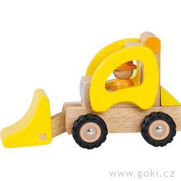 Dřevěné nakládací autíčko
