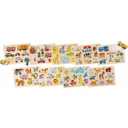 Set puzzlí s úchytkami
