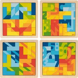 Puzzle ve tvaru L, 16 dílů
