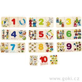 Puzzle Počítáme a přiřazujeme