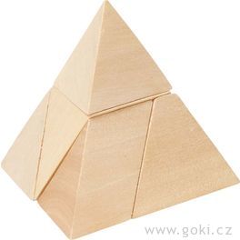Dřevěný hlavolam – Pyramida