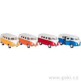 VW Classical Bus (1962) se zpětným natahováním, měřítko 1:37